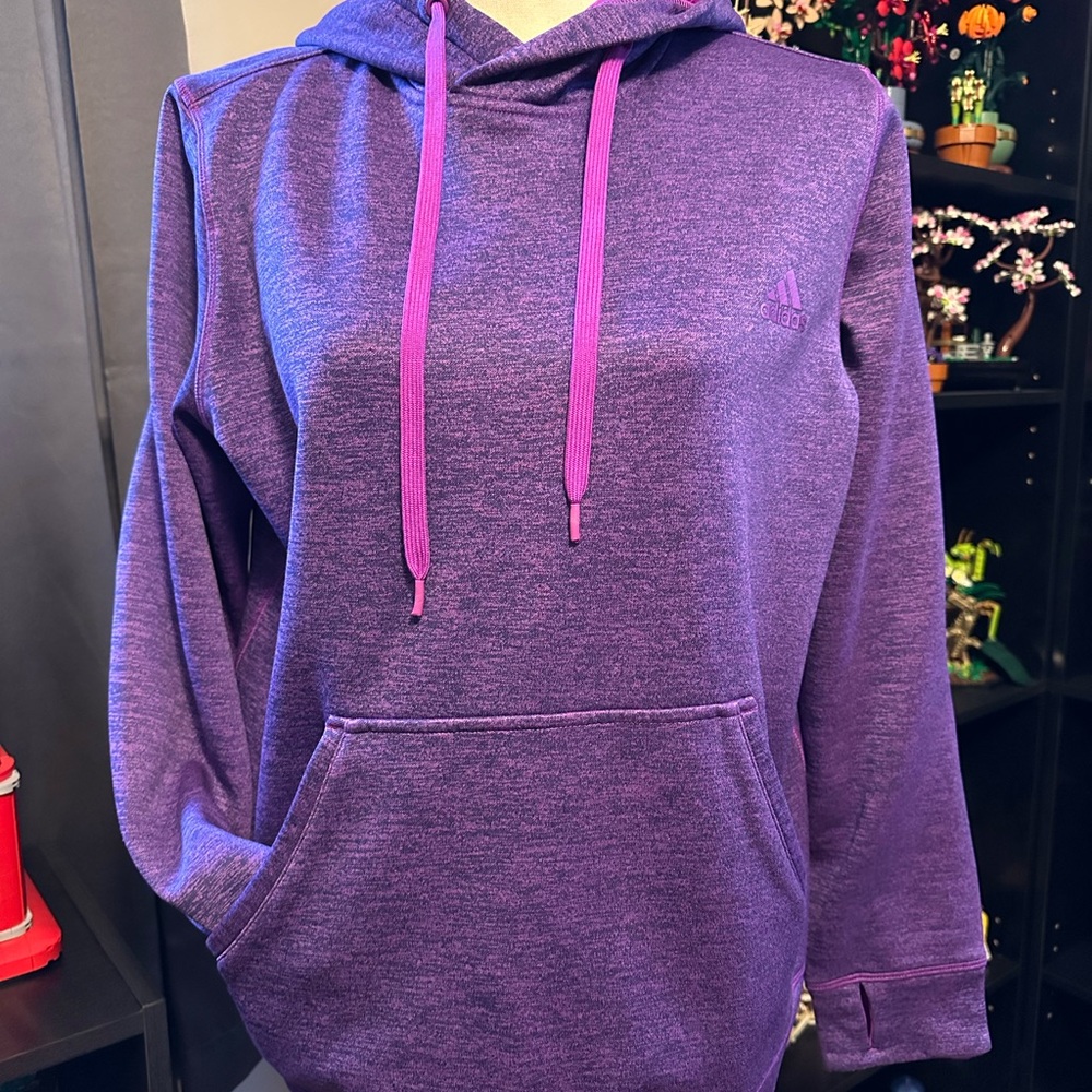Adidas Women's Vibrant Purple Hoodie